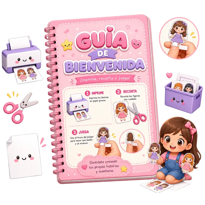 Mockup de la Guía de Bienvenida y el Truco del Pulgar